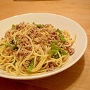 超手抜き(・・。)ゞひき肉　昆布茶パスタ